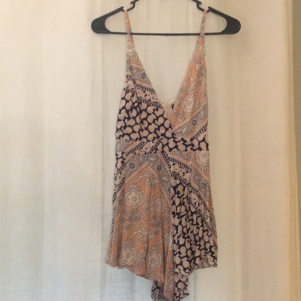 Floral and paisley romper